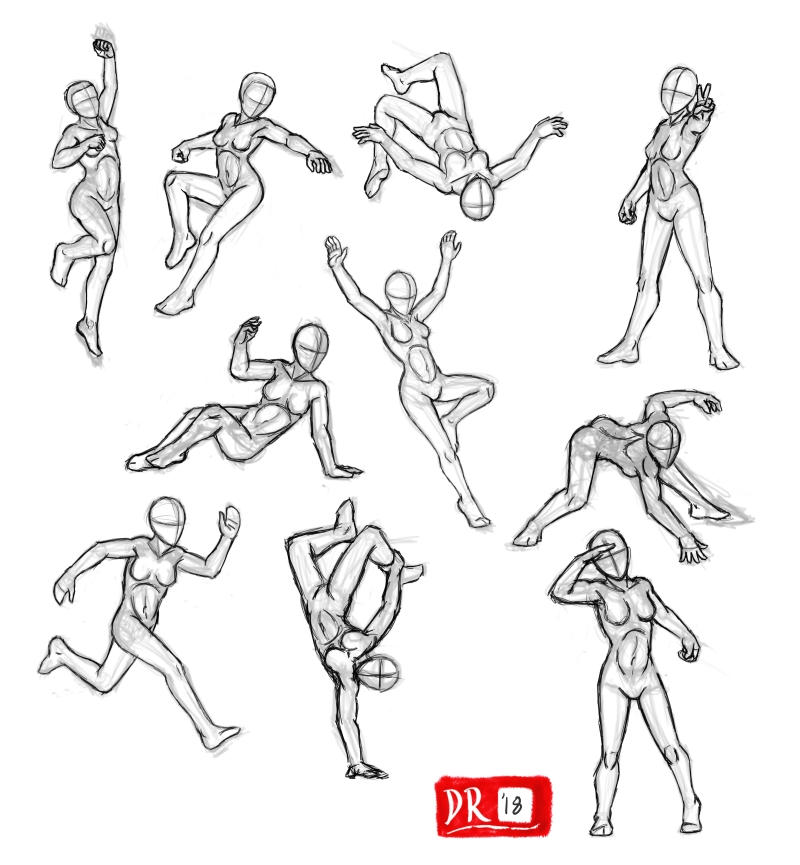 Dynamic Side Pose Dynamic Pose Practice by cthelmax on DeviantArt