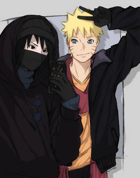 [NaruSasu Family]  Winter day with you!