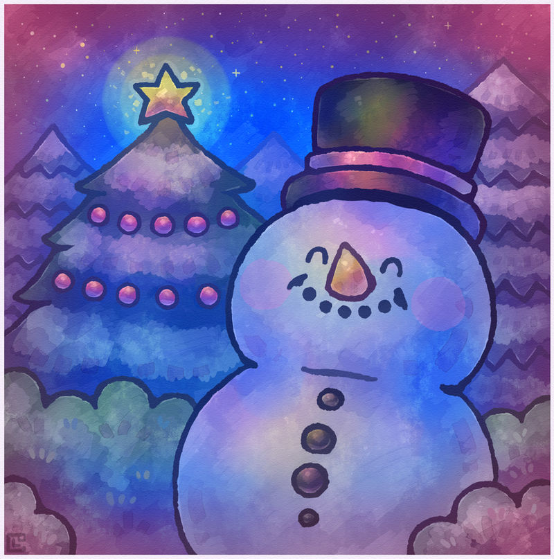 Snowman by Louivi