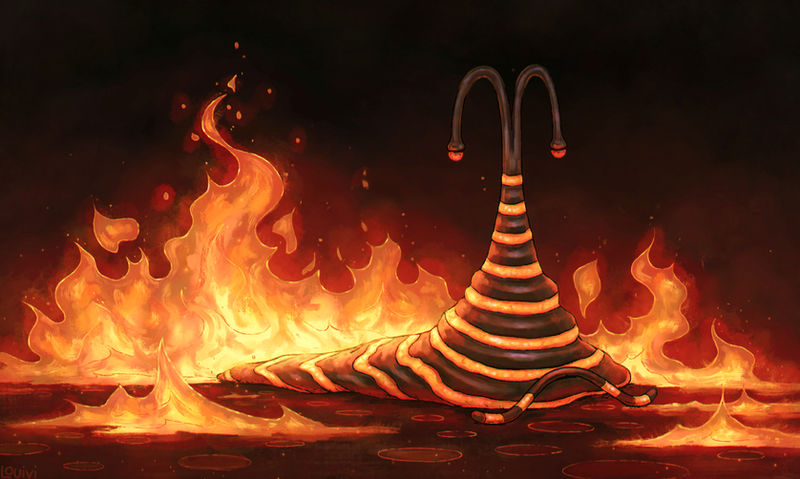 Pikmin - Pyroclasmic Slooch by Louivi on DeviantArt
