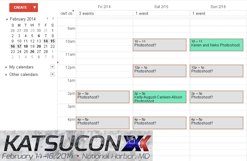 Katsucon 2014 Schedule!