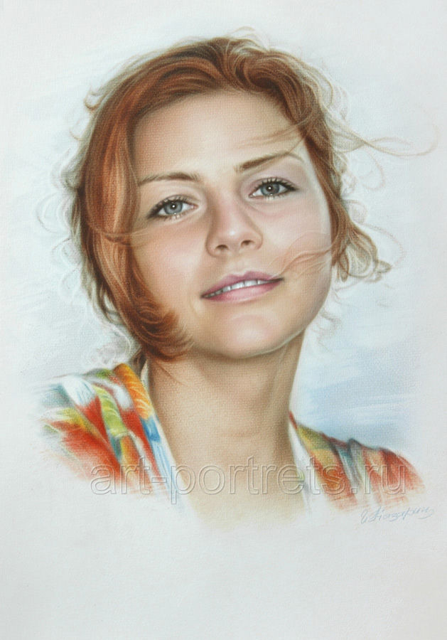 Simple portrait of a beautiful girl by Dry Brush