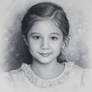 Child portrait, little girl by Dry Brush
