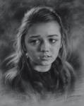 Young girl drawing Maisie Williams 2015 by Drawing-Portraits
