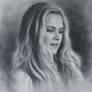 Eliza Taylor Drawing Portrait by Dry Brush