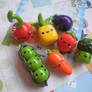 Kawaii Fruit and Veggie Charms