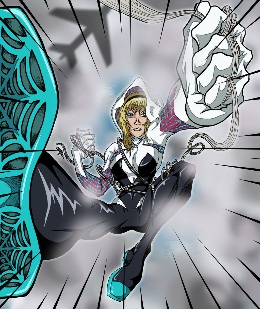Spider Gwen Falling By Senorfro On DeviantArt spider-gwen-falling-by-senorfro-on-deviantart