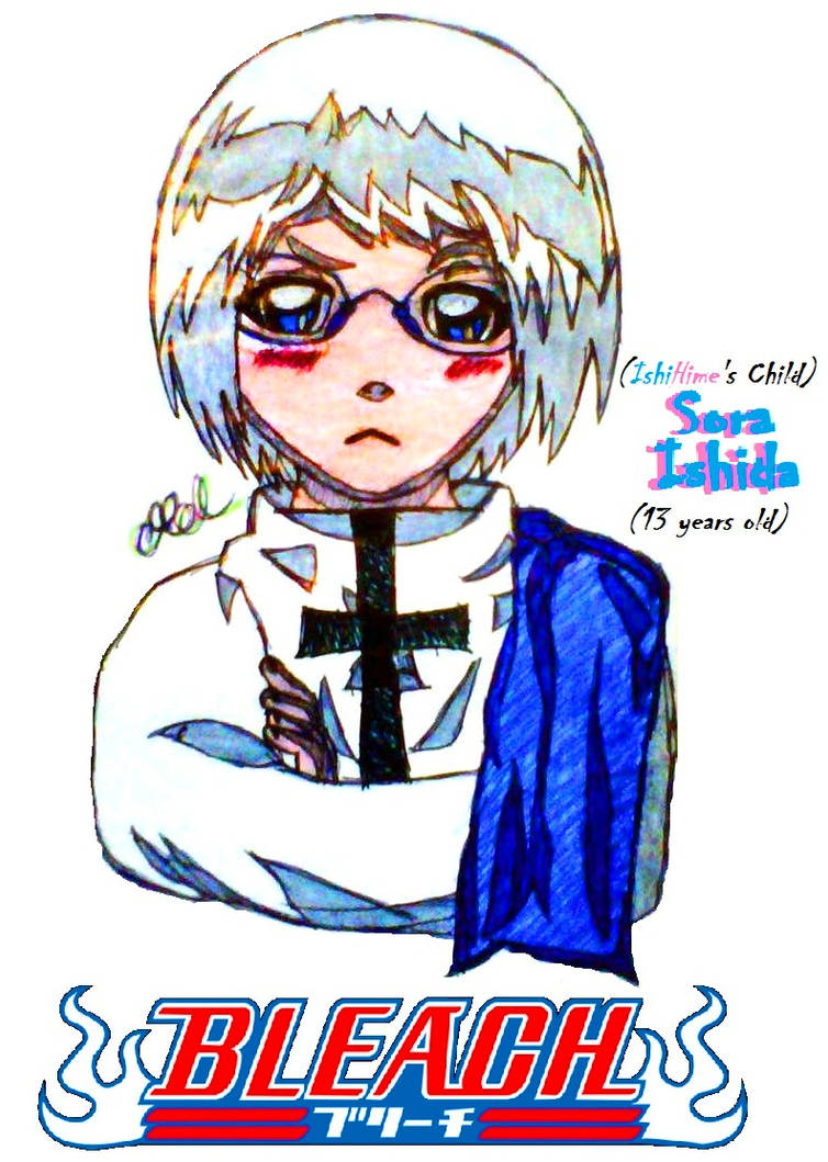 [BLEACH OC] Sora Ishida (1) IshiHime Fankid by Shadechu