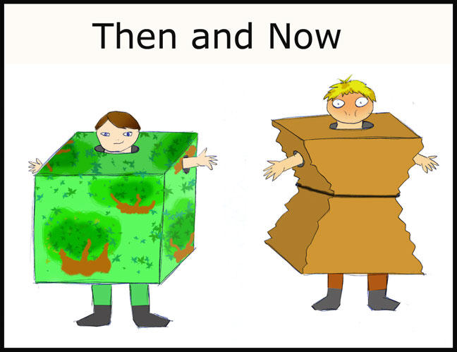 Then and Now by Funnybunny17 on DeviantArt