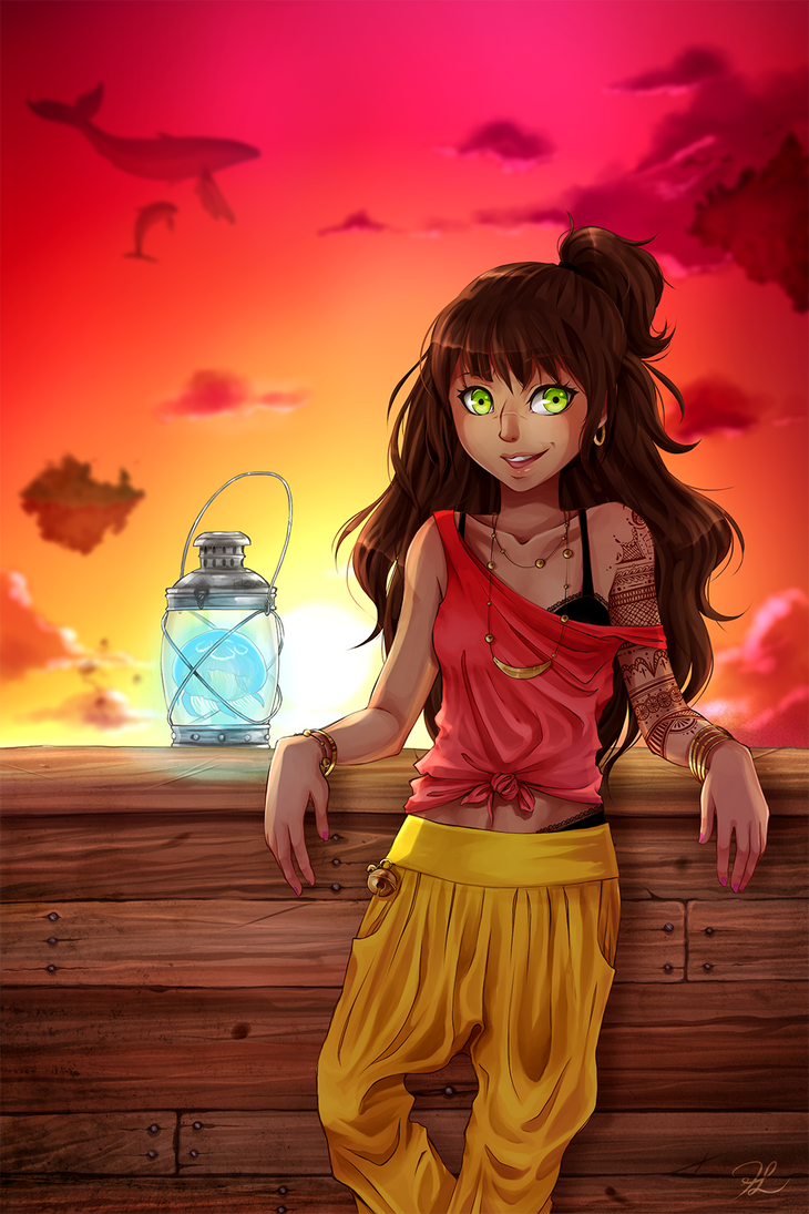 Fanart - Cyanea by LysJaune on DeviantArt