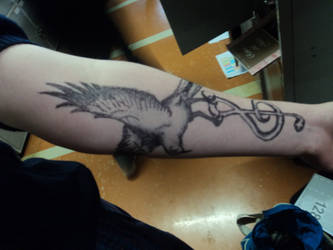 bird fake tattoo