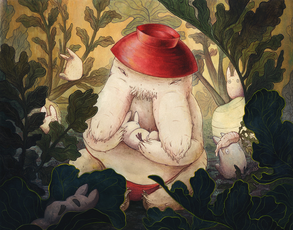 A Visit With the Radish Spirit by Andoledius