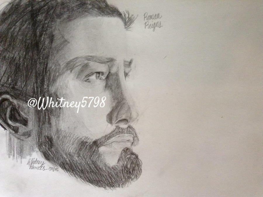 Roman Reigns Drawing 3 by WhitneyHarris on DeviantArt