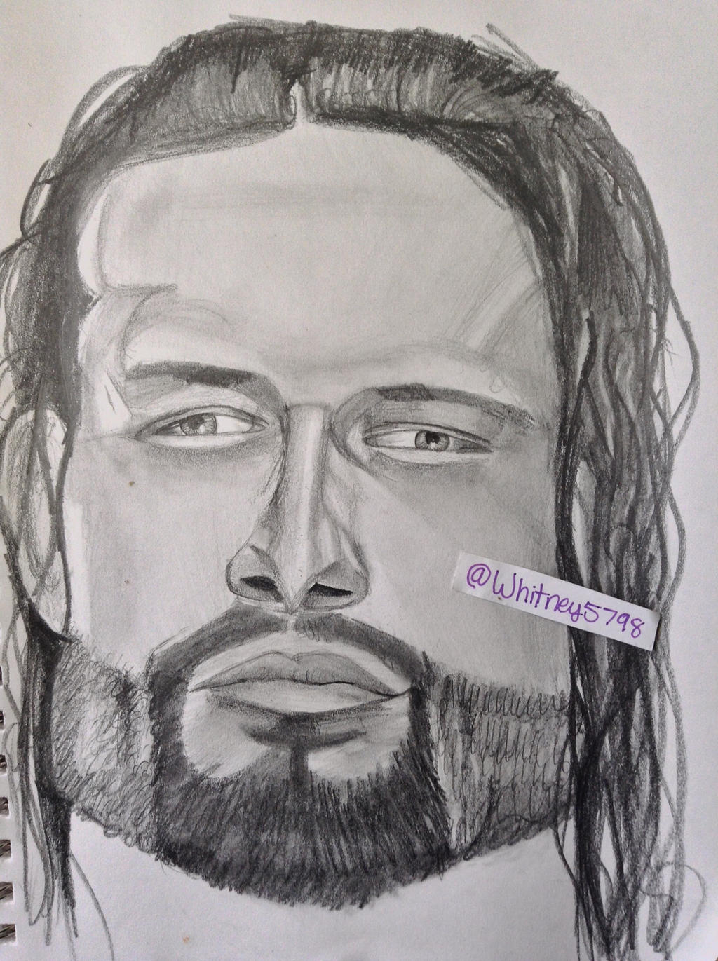 Roman Reigns Drawing 7 by WhitneyHarris on DeviantArt