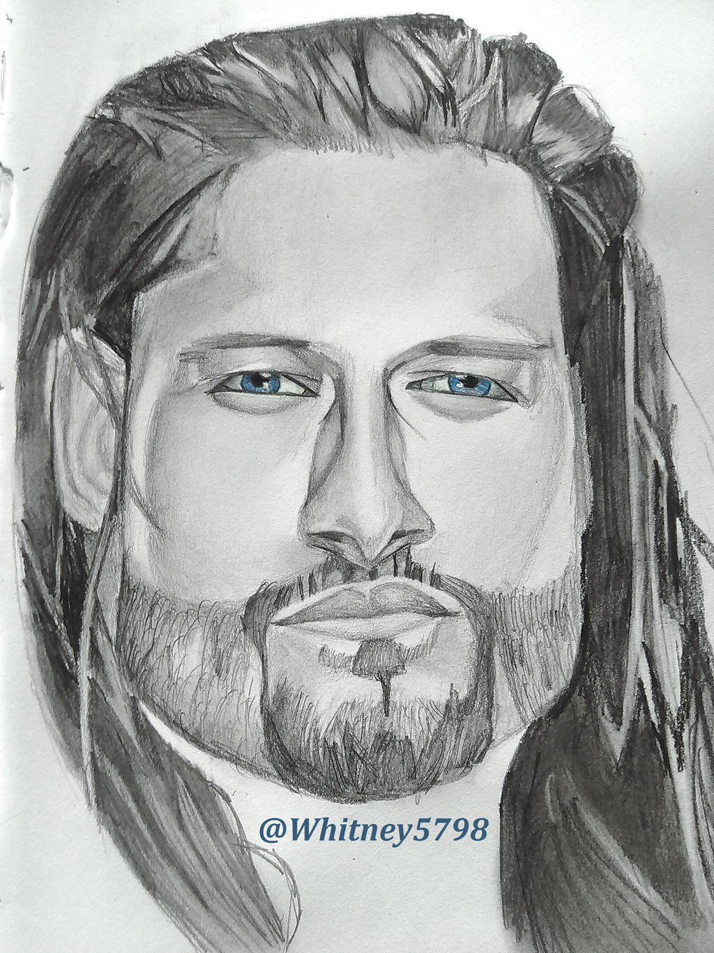 Roman Reigns Drawing 9 by WhitneyHarris on DeviantArt