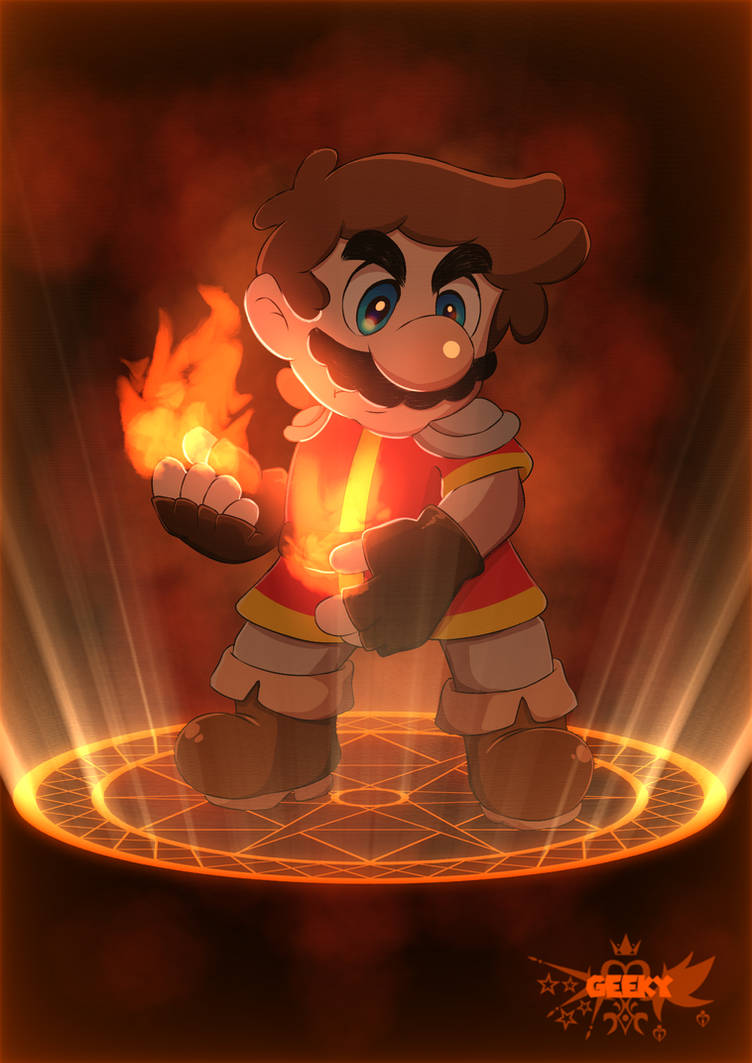 Pyromancian Mario by GeekytheMariotaku77 on DeviantArt
