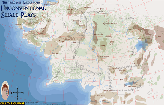 Middle Earth - Unconventional Shale Plays Map