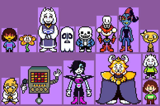 UnderTale character cast.