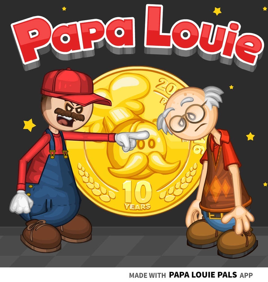 Stickers papa Louie  Papa, Louie, Mario characters