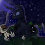 Raising the moon with friends