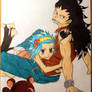 Levy, Gajeel and Pantherlily