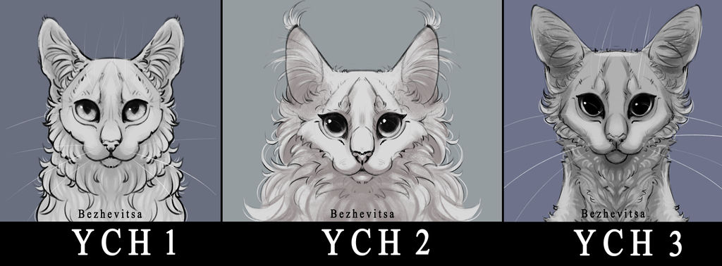 Hioshiru Ych YCH 3 portraits by Bezhevitsa on DeviantArt