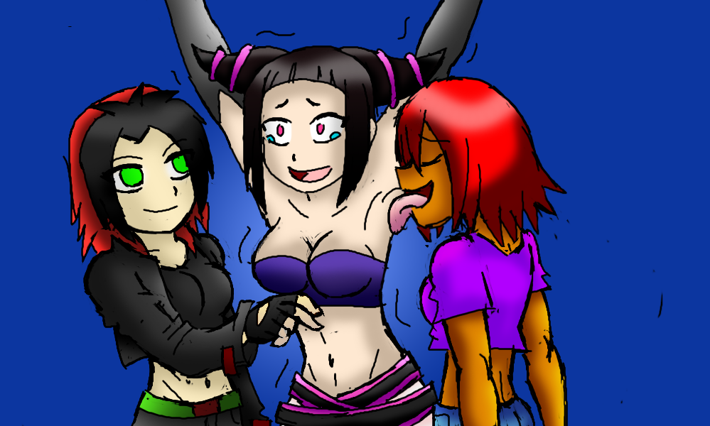 Amy And Jack Tickling Juri by amyroseater on DeviantArt