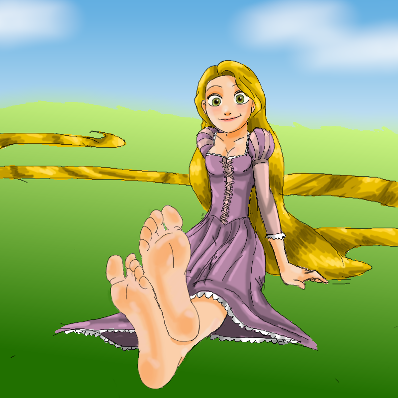 Pin Auf Rapunzel Merida Anna And Elsa.
