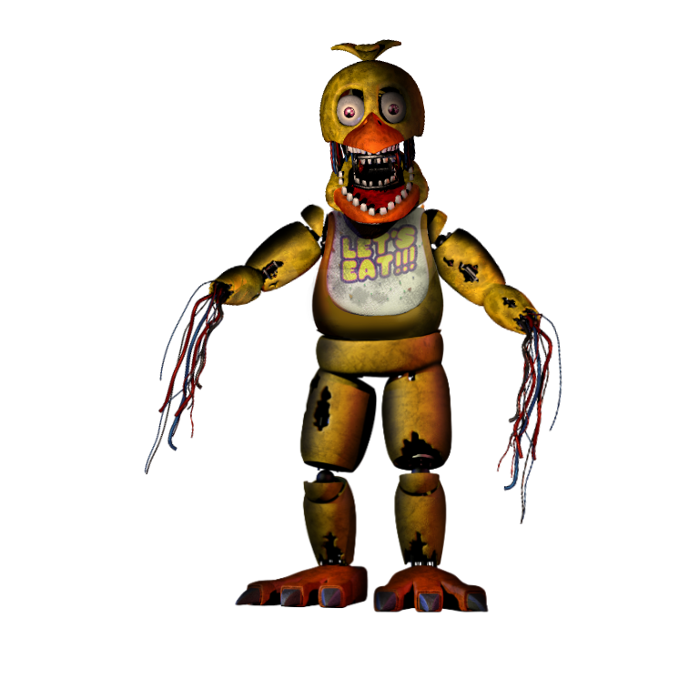 Fnaf 2 Withered Chica Full Body, HD Png Download - 2289x2289