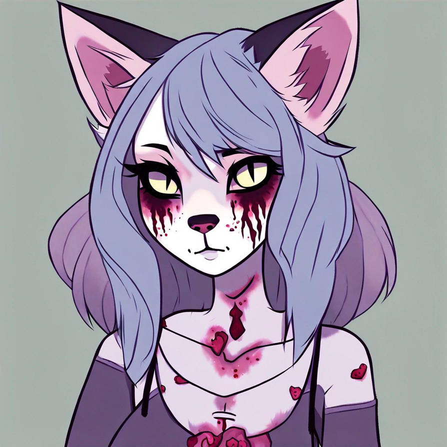 Cute zombie cat girl by 456catiscool on DeviantArt