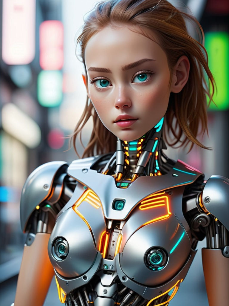 Goth Android Woman Android Girl 005 by NeonNightmaster on DeviantArt
