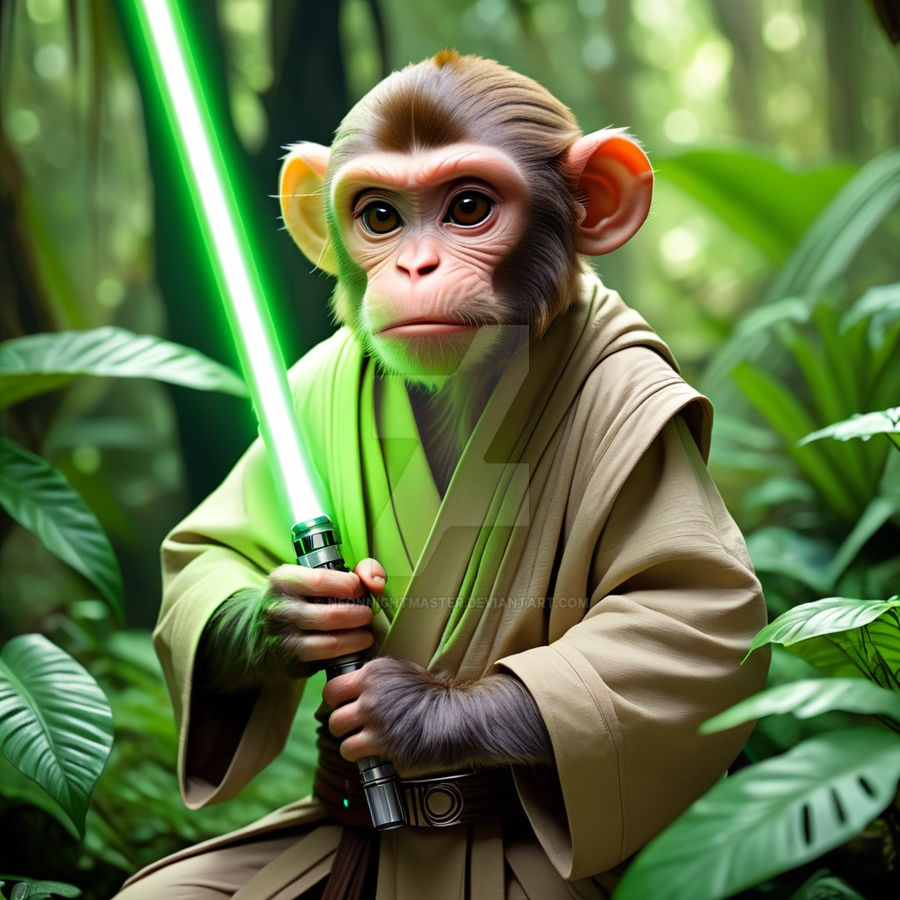 Ed Monkey Jedi Chimpanzee by NeonNightmaster on DeviantArt