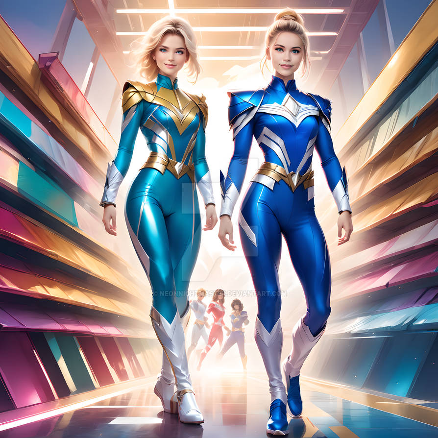 Zoey and Tessa - Blue Ranger and Teal Ranger by NeonNightmaster on ...