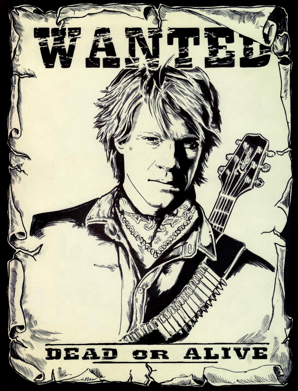 Bon Jovi - Wanted Dead or Alive by JasonKoza on DeviantArt