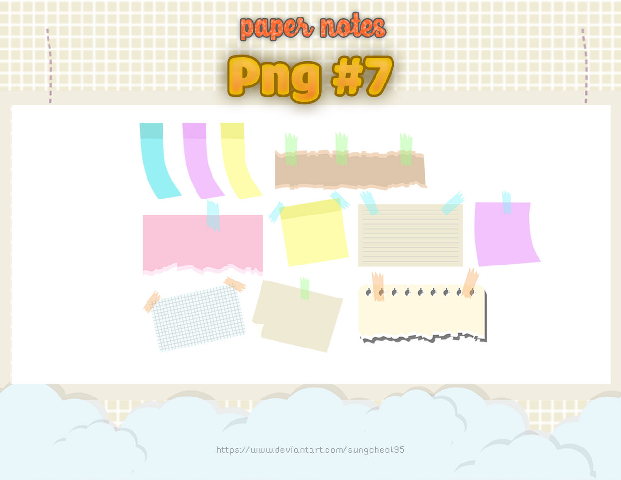 PNG #7: Paper notes by sungcheol95 on DeviantArt