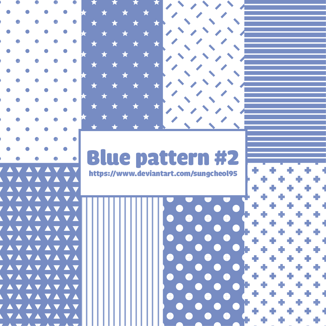 Pattern Pack #2: Blue by sungcheol95 on DeviantArt