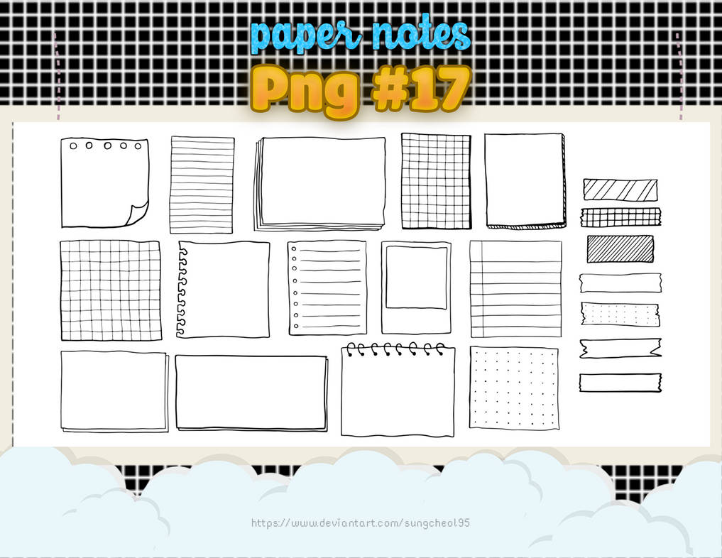 PNG #17: Paper notes by sungcheol95 on DeviantArt