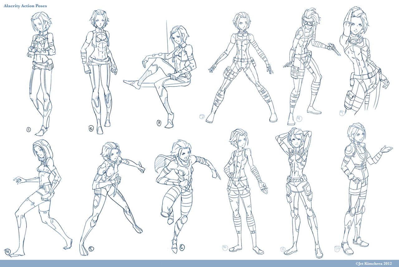 Alacrity Action Poses by THEJETTYJETSHOW