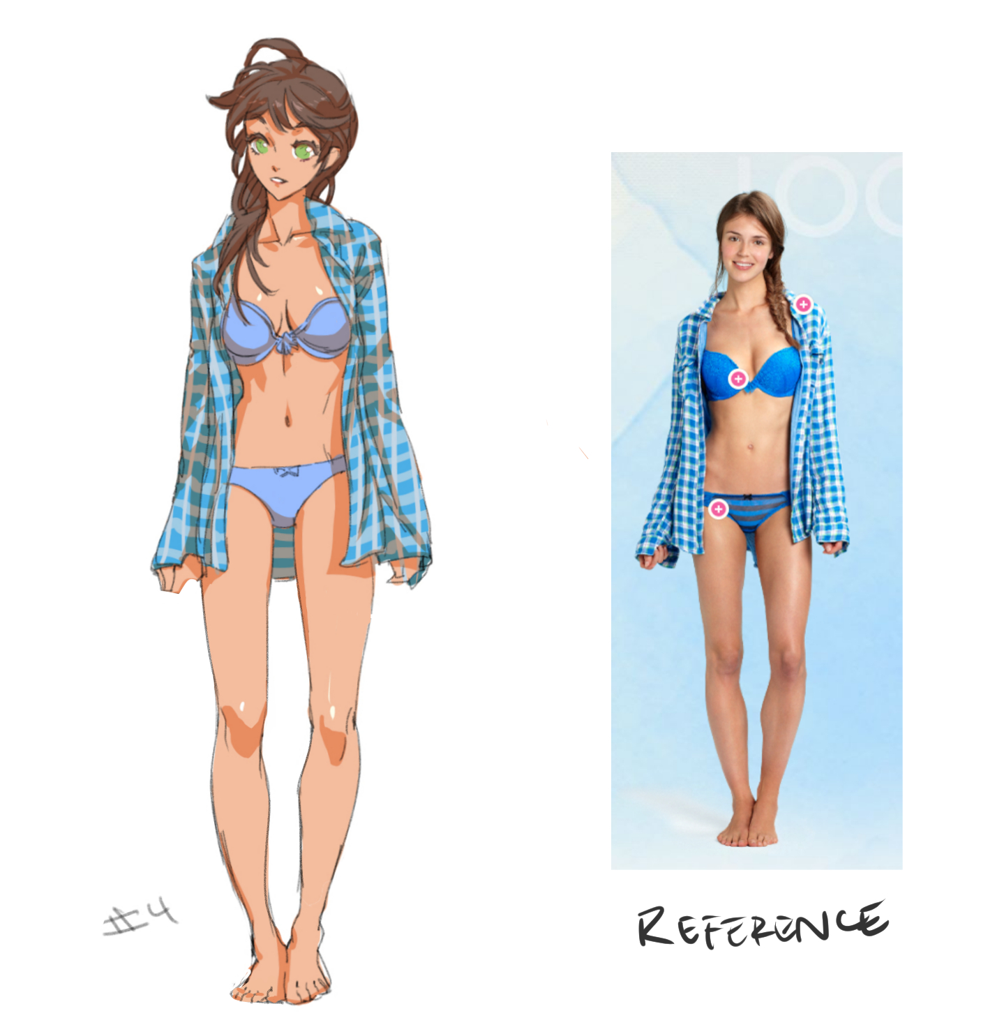 The Girl in Blue Plaid