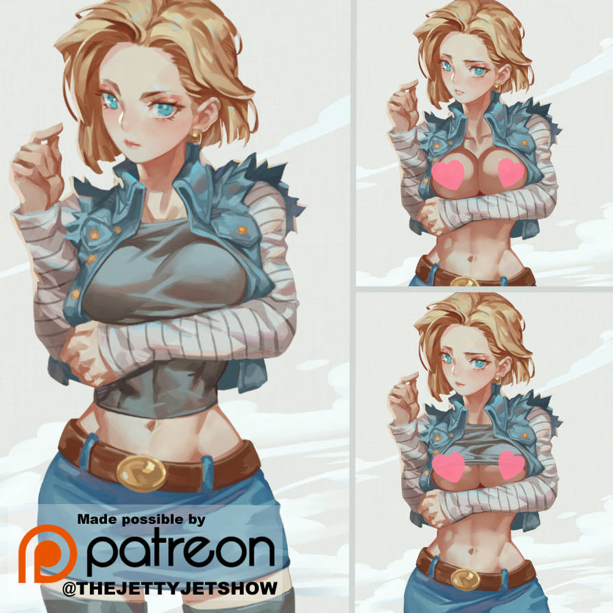 Android 18 NSFW Preview Deviant art Twitter by THEJETTYJETSHOW