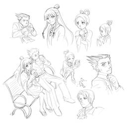 Phoenix Wright Doodles