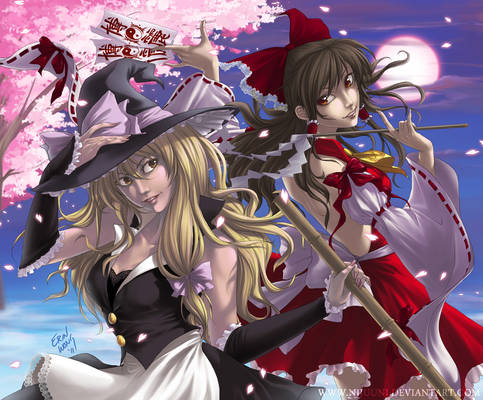 Touhou - Marisa and Reimu