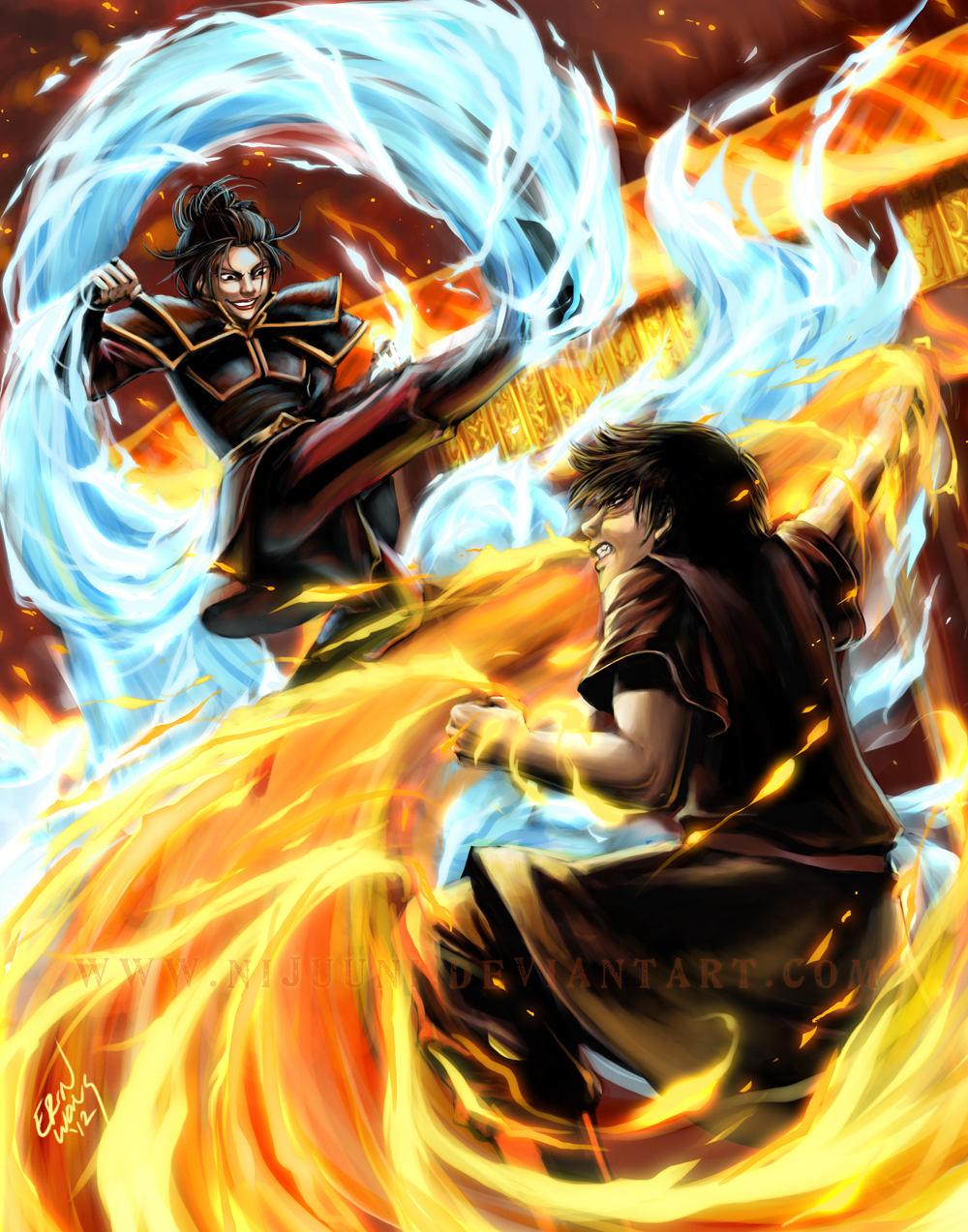 ATLA - The Showdown that was Always Meant to Be by Nijuuni on DeviantArt