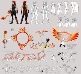 KH3 Axel Costume and Weapon Concepts