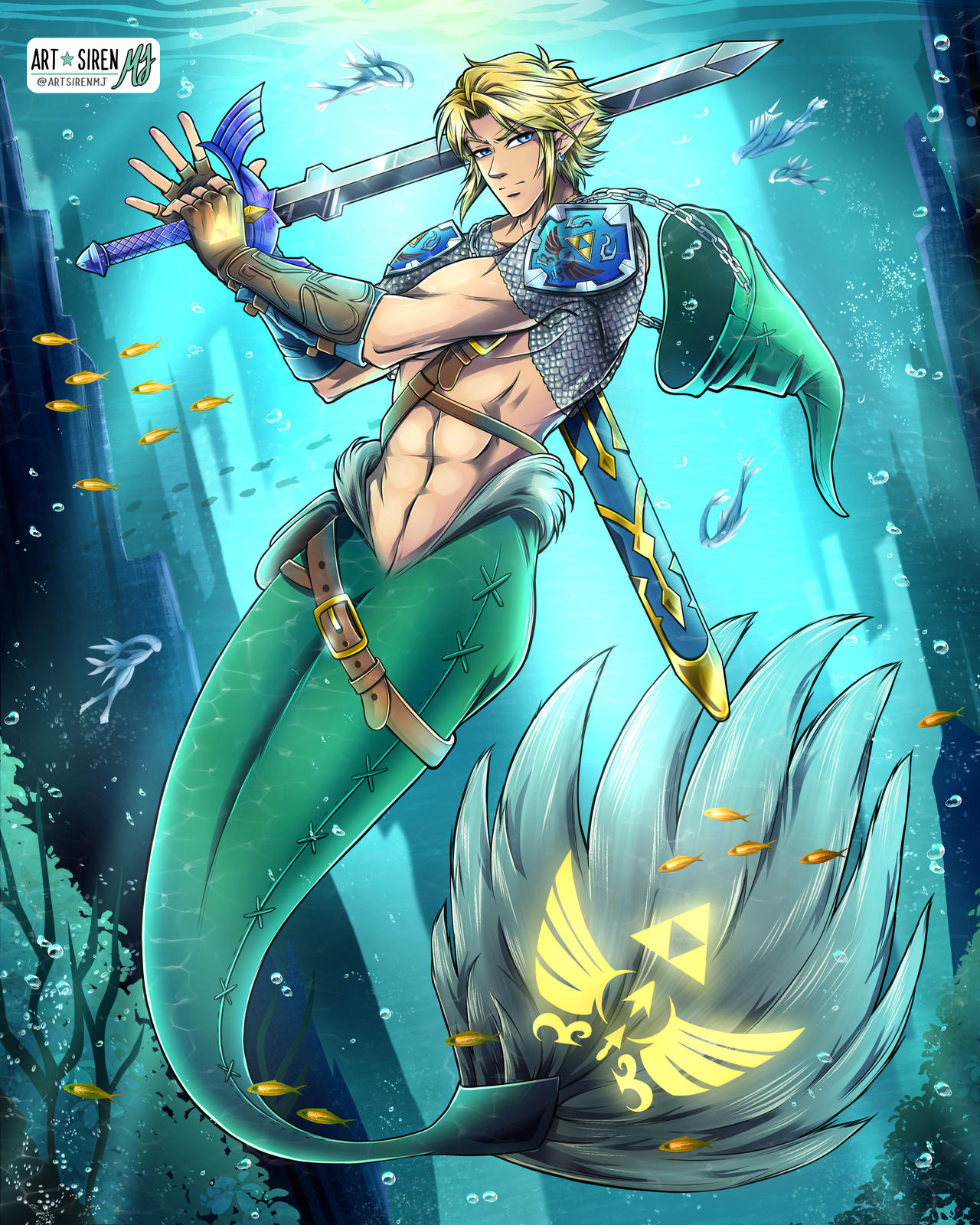 6 Mermen Merman Link by ArtSirenMJ on DeviantArt
