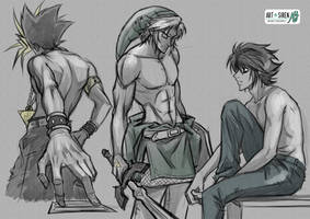 Studies ~ Atem, Link and L