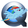 Quicktime - Rainbow Dash : OSX icon v2