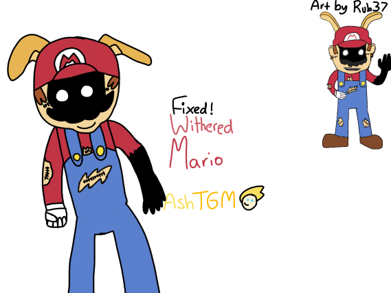 FNAS Drawing: Fixed W.Mario by AshTGM by Rub37 on DeviantArt