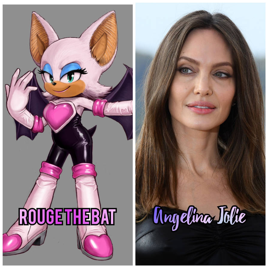 Sonic movie 3 cast: Angelina Jolie as Rouge by ULTRAFRANC64 on DeviantArt