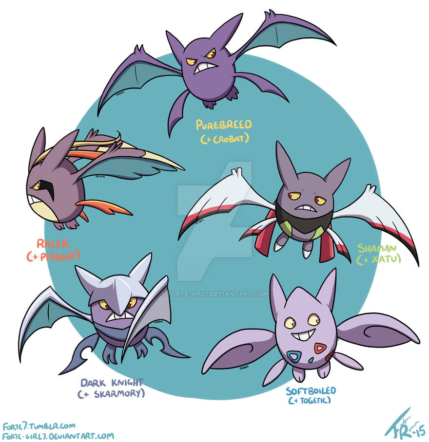 Pokemon: Crobat Variations by forte-girl7 on DeviantArt